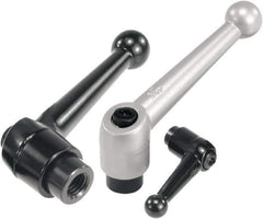 KIPP - 3/8-16, Zinc Threaded Hole Adjustable Clamping Handle - 108mm OAL, 72mm High - Exact Tool & Supply