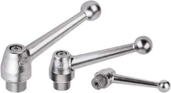 KIPP - 3/8-16, Steel Threaded Hole Adjustable Clamping Handle - 97mm OAL, 54mm High - Exact Tool & Supply
