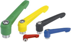 KIPP - 5/16-18, Fiberglass Reinforced Plastic Threaded Hole Adjustable Clamping Handle - 75mm OAL, 45.5mm High - Exact Tool & Supply