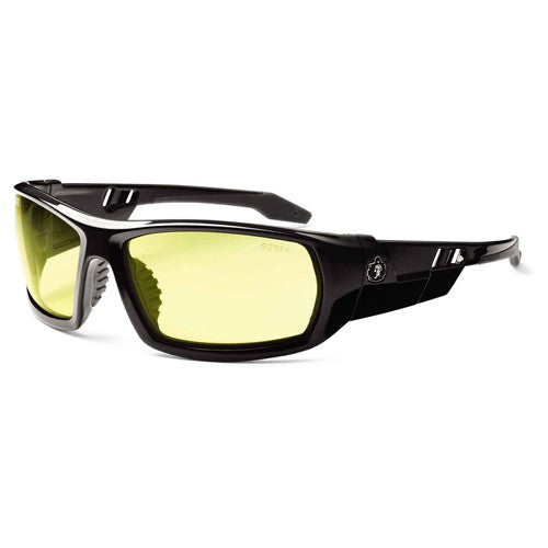 Odin Yellow Lens Black Safety Glasses - Exact Tool & Supply
