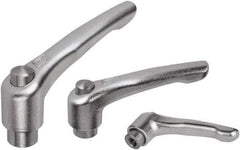 KIPP - 5/16-18, Stainless Steel Threaded Hole Adjustable Clamping Handle - 91mm OAL, 58.5mm High - Exact Tool & Supply