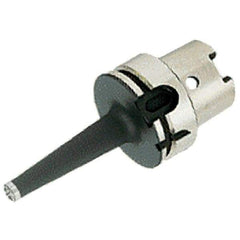 Iscar - HSK100A Taper Shank 16mm Hole End Mill Holder/Adapter - 29mm Nose Diam, 87mm Projection, Through-Spindle Coolant - Exact Tool & Supply