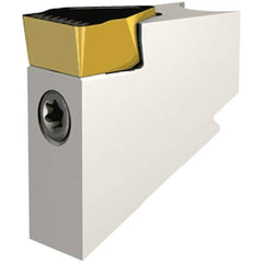 Iscar - Neutral Cut Indexable Grooving Cartridge - TIGER-IQ Insert Style - Exact Tool & Supply