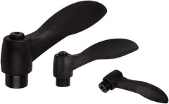 KIPP - #8-32, Fiberglass Reinforced Plastic & Thermoplastic SEBS Threaded Hole Adjustable Clamping Handle - 48.1mm OAL, 33.5mm High - Exact Tool & Supply