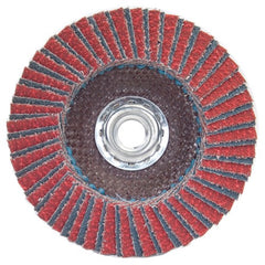 7″ × 1/4″ × 5/8″ Twinfiber Flap Disc Type 29 Conical 80 Grit - Exact Tool & Supply