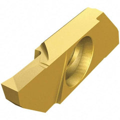 Iscar - SCIL22250 P IC1008 Grade, 0.0984" Cutting Width, Carbide Cutoff Insert - Neutral Lead Angle, 0.002" Cnr Rad, TiAlN/TiN Coated, Single End - Exact Tool & Supply