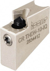 Iscar - Neutral Cut Indexable Grooving Cartridge - TIGER-IQ Insert Style - Exact Tool & Supply