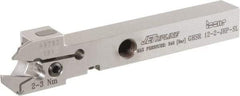 Iscar - GHS, External, Right Hand, 2.2 to 3mm Groove Width, Indexable Grooving Tool Holder - GI.., TIP Insert Compatibility, 12mm Shank Height, 12mm Shank Width, 100mm OAL, Through Coolant - Exact Tool & Supply