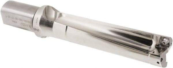Iscar - 160mm Max Drill Depth, 4xD, 44.9mm Diam, Indexable Insert Drill - 2 Inserts, 40mm Shank Diam, Straight Shank - Exact Tool & Supply