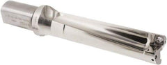 Iscar - 160mm Max Drill Depth, 4xD, 44.9mm Diam, Indexable Insert Drill - 2 Inserts, 40mm Shank Diam, Straight Shank - Exact Tool & Supply