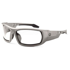 Odin Clear Lens Matte Gray Safety Glasses - Exact Tool & Supply