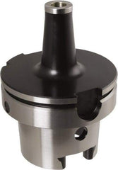 Iscar - HSK100A Taper Shank 12mm Hole End Mill Holder/Adapter - 23mm Nose Diam, 87mm Projection, Through-Spindle Coolant - Exact Tool & Supply