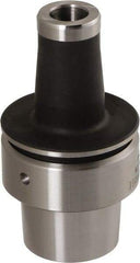 Iscar - HSK40E Taper Shank 10mm Hole End Mill Holder/Adapter - 18mm Nose Diam, 53mm Projection, Through-Spindle Coolant - Exact Tool & Supply