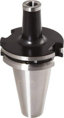 Iscar - DIN69871-40 Taper Shank 10mm Hole End Mill Holder/Adapter - 18mm Nose Diam, 58mm Projection, Through-Spindle Coolant - Exact Tool & Supply