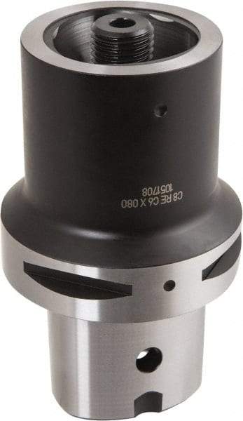 Iscar - C8 Outside Modular Connection, C6 Inside Modular Connection, Capto to Capto Reducing Adapter - 80mm Projection, 80mm Nose Diam, 0.0001" TIR, Through Coolant - Exact Tool & Supply