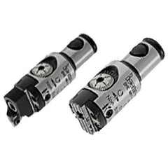 Iscar - 1.969" Body Diam, Manual Single Cutter Boring Head - 0.236" to 4.331" Bore Diam - Exact Tool & Supply