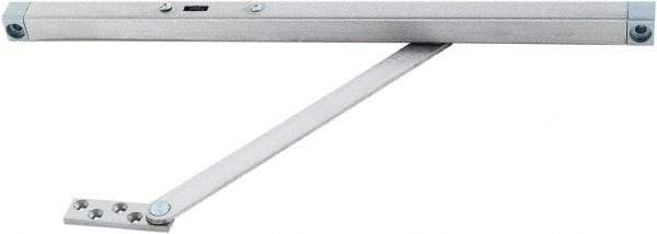 GLYNN-JOHNSON - 39" OAL x 23-3/4" Wide, 195 Lb Capacity, Stainless Steel Lid Stay - Center, 1/2" Mounting Hole Diam, 110° Max Opening, Satin Stainless Steel - Exact Tool & Supply