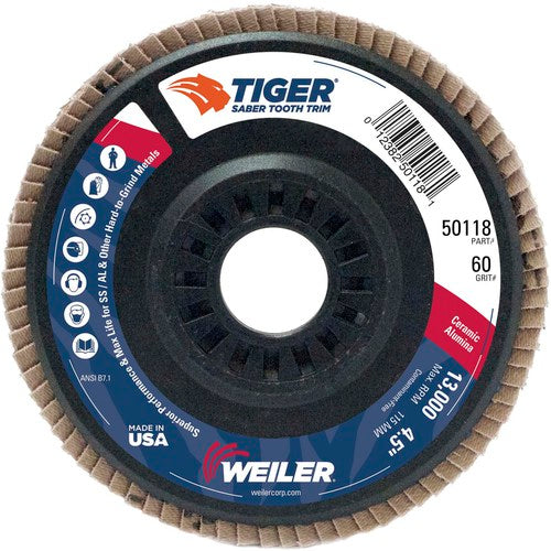 WEILER 4-1/2″ SABER TOOTH CERAMIC - Exact Tool & Supply