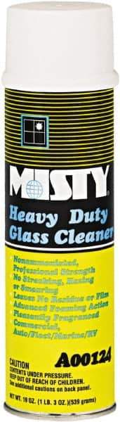 Misty - 20 oz Aerosol Can Citrus Glass Cleaner - Concentrated, Use on Glass - Exact Tool & Supply