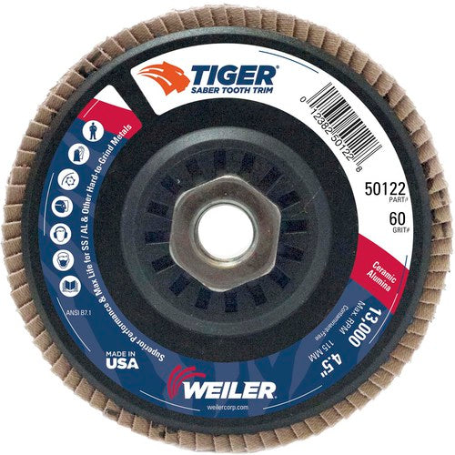 WEILER 4-1/2″ SABER TOOTH CERAMIC - Exact Tool & Supply