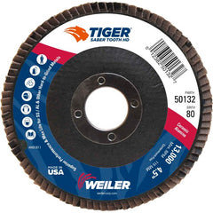 ‎4-1/2 Saber Tooth High Density Ceramic Abrasive, 80C, 7/8″ Arbor Hole - Exact Tool & Supply