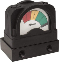 PRO-SOURCE - Glass Filled Nylon FRL Pressure Gauge - Use with Filters - Exact Tool & Supply