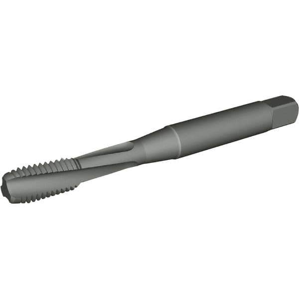 Kennametal - #8-36 UNF 3 Flute 2B/3B Modified Bottoming Spiral Flute Tap - Powdered Metal, Nitride Finish, 53.9mm OAL, Right Hand Flute, Right Hand Thread, H2, Series T662 - Exact Tool & Supply