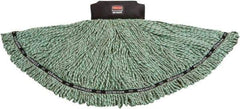 Rubbermaid - Black Head Band, Large Microfiber Loop End Mop Head - 4 Ply - Exact Tool & Supply