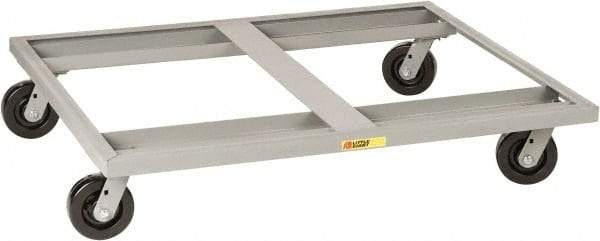 Little Giant - 3,600 Lb Capacity Steel Pallet Dolly - 48" Long x 42" Wide x 9" High, 6" Phenolic Wheels - Exact Tool & Supply