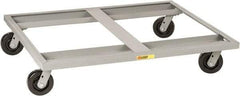 Little Giant - 3,600 Lb Capacity Steel Pallet Dolly - 48" Long x 42" Wide x 9" High, 6" Phenolic Wheels - Exact Tool & Supply