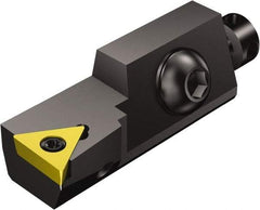 Sandvik Coromant - Series CoroTurn 107, Left Hand, STFCR/L..CA Toolholder Compatibility, TCMT 09 02 04, TCMT 1.8(1.5)1 Insert Compatibility, Indexable Turning Cartridge - Screw Holding Method, 32mm OAL - Exact Tool & Supply