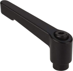 Morton Machine Works - 1/2-13, 0.91" Hub Diam, Die Cast Zinc A-Tapped Adjustable Clamping Handle - 4-1/4" OAL, 2.95" High - Exact Tool & Supply