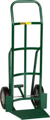 Little Giant - 800 Lb Capacity 47" OAH Hand Truck - 13-1/2 x 16" Base Plate, Continuous Handle, Steel, Solid Rubber Wheels - Exact Tool & Supply