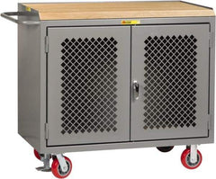 Little Giant - Mobile Service Workbench - Steel, Gray, 48" Long x 24" Deep x 41" High - Exact Tool & Supply