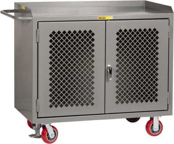 Little Giant - Mobile Service Workbench - Steel, Gray, 48" Long x 24" Deep x 41" High - Exact Tool & Supply