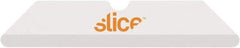 Slice - Ceramic Double Sided Utility Knife Blade 10 - 34mm x 6.5mm x 1.3mm, 4 Pack, For Slice Products - Exact Tool & Supply