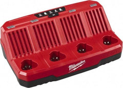 Milwaukee Tool - 12 Volt, 4 Battery Lithium-Ion Power Tool Charger - Exact Tool & Supply