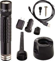 Mag-Lite - LED Bulb, Industrial/Tactical Flashlight - Black Aluminum Body, 1 Li-FeP04 Battery Included - Exact Tool & Supply