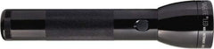 Mag-Lite - LED Bulb, Industrial/Tactical Flashlight - Black Aluminum Body, 2 D Alkaline Batteries Not Included - Exact Tool & Supply