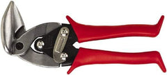Midwest Snips - 1-1/4" Length of Cut, Right Pattern Upright Aviation Snip - 8" OAL, 24 AWG Steel Capacity - Exact Tool & Supply