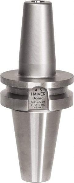 HAIMER - 25mm Hole Diam, CAT40 Taper Shank Shrink Fit Tool Holder & Adapter - 3" Projection, 44mm Nose Diam, 58mm Clamping Depth, 25,000 RPM - Exact Tool & Supply