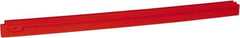 Vikan - 27.6" Polypropylene Blade Squeegee Refill - Threaded End, Double Edge, Red, Polypropylene Holder, Use with 77154 - Exact Tool & Supply