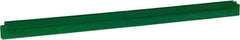 Vikan - 27.6" Polypropylene Blade Squeegee Refill - Threaded End, Double Edge, Green, Polypropylene Holder, Use with 77152 - Exact Tool & Supply