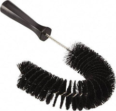 Vikan - 2-1/4" Diam Polyester Hook Brush - 15-1/2" OAL, 6-1/2" Head Length, Polypropylene Handle - Exact Tool & Supply