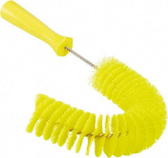 Vikan - 2-1/4" Diam Polyester Hook Brush - 15-1/2" OAL, 6-1/2" Head Length, Polypropylene Handle - Exact Tool & Supply