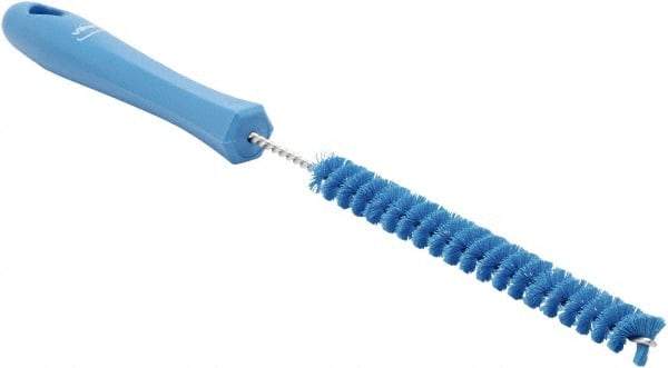 Vikan - 0.6" Diam Polyester Tube Brush - 12.2031" OAL, 6-1/2" Head Length, Polypropylene Handle - Exact Tool & Supply