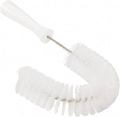 Vikan - 2-1/4" Diam Polyester Hook Brush - 15-1/2" OAL, 6-1/2" Head Length, Polypropylene Handle - Exact Tool & Supply
