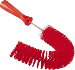 Vikan - 2-1/4" Diam Polyester Hook Brush - 15-1/2" OAL, 6-1/2" Head Length, Polypropylene Handle - Exact Tool & Supply