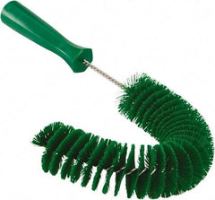 Vikan - 2-1/4" Diam Polyester Hook Brush - 15-1/2" OAL, 6-1/2" Head Length, Polypropylene Handle - Exact Tool & Supply