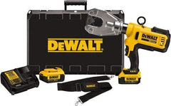 DeWALT - 6 Ton Electric Crimper - Includes DCE350, (2) DCB204, DCE115, Shoulder Strap, Kit Box - Exact Tool & Supply